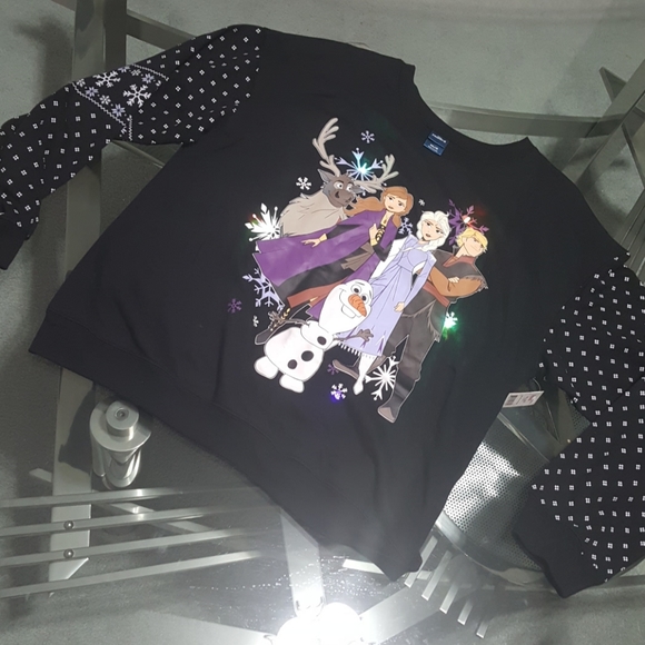 Frozen Christmas light up sweatshirt - Picture 2 of 6